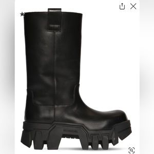 Bulldozer leather combat boots